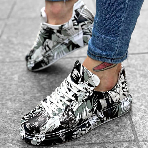 Paint Flower Sneakers WHITE (MU) – OFFSQUARED