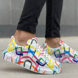 Paint Lines Sneakers WHITE (MU)