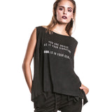 Quote Style T-Shirt BLACK