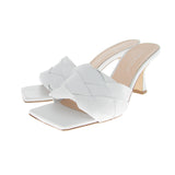 #2 SQUARED HIGH 'Leather Quilted' L'ESTROSA Sandals