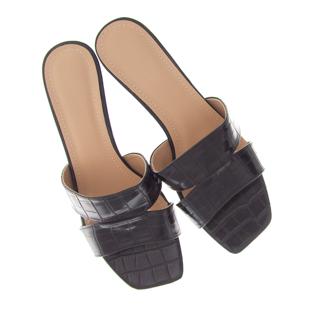 #4 SQUARED HIGH 'Leather Pattern' TRGOVINA OMARA Sandals