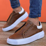 Middle Zip Sneakers BROWN (WH)