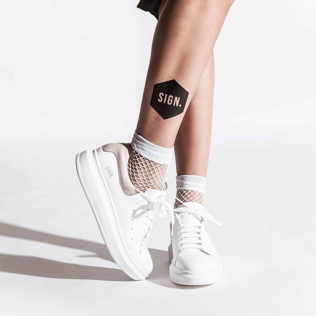 Brand Sneakers WHITE (BE)